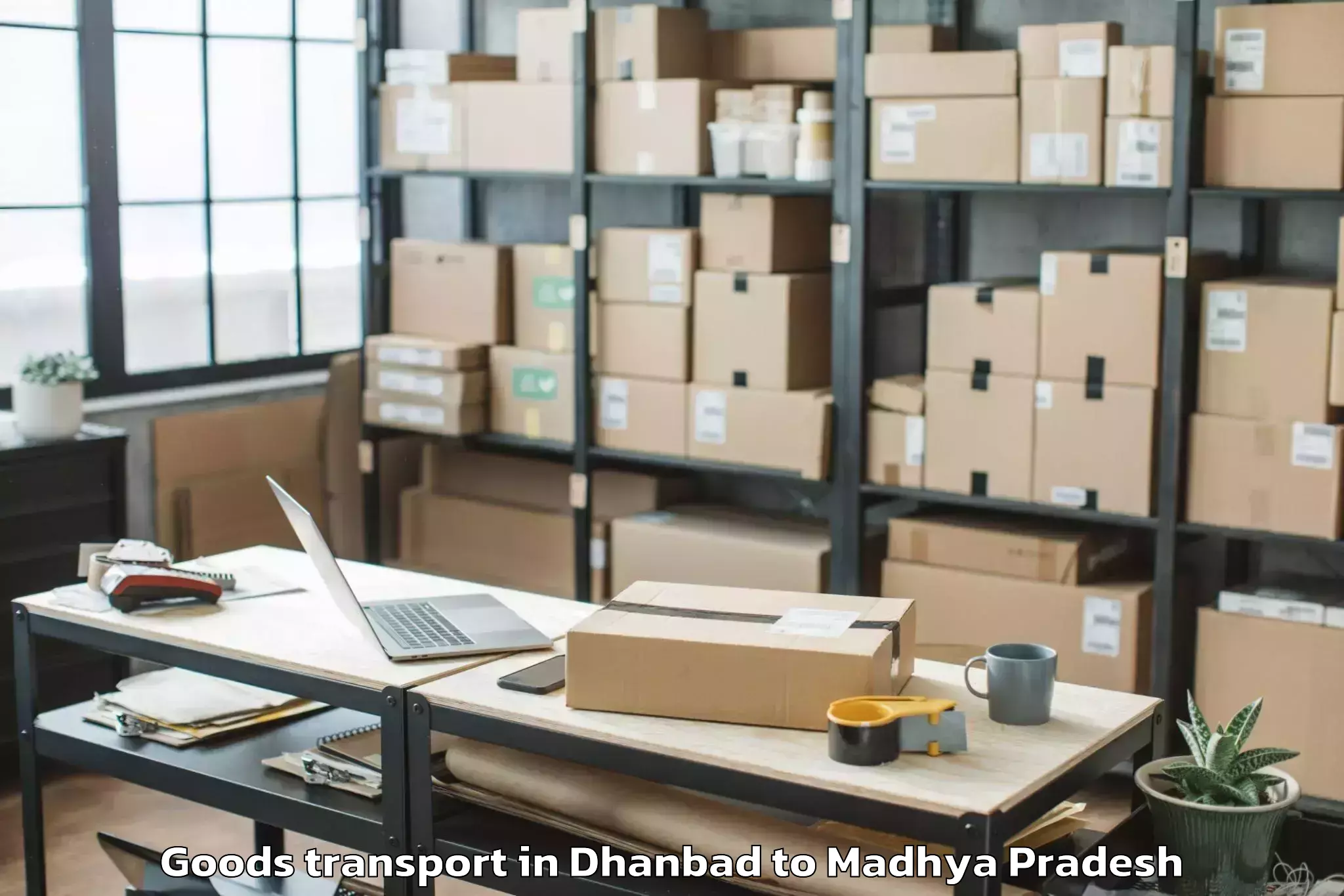 Professional Dhanbad to Rithi Goods Transport